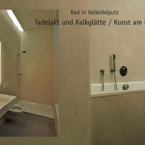 Tadelakt & Kalkglätte Bad und Dusche