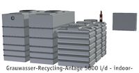 Grauwasser-Recycling-Anlage 5000 l/d - indoor-
