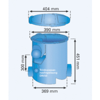 3P Regenwasserfilter Volumenfilter VF1 mit und ohne Domschachtverlängerung