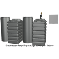 Grauwasser-Recycling-Anlage 1000 l/d - indoor-