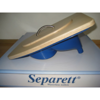 Separett Privy Version 503: Urin-Trenn-Einsatz Set aus Holz, Einsatz in blau